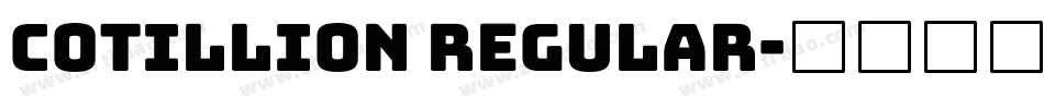 Cotillion Regular字体转换